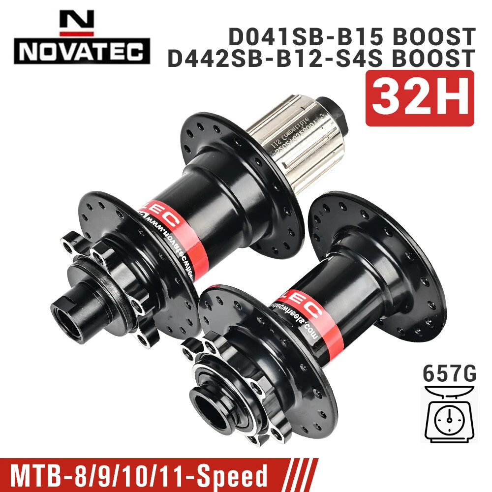 Novatec D041SB/D042SB MTB Quick Release Hubs BOOST 110x15/148x12mm
