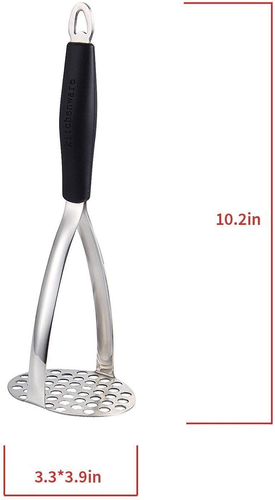 Joyoldelf Heavy Duty Stainless Steel Potato Masher, Professional Integrated Mash - Picture 7 of 12