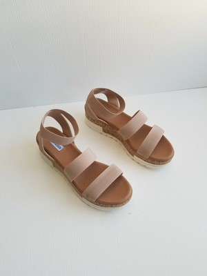 bandi platform wedge sandal white