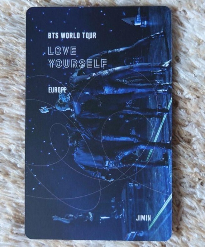 BTS Jimin LYS Love Yourself Europe Blu-ray Official Trading BTS Jimin LYS Love Yourself Europe Blu-ray Official Trading