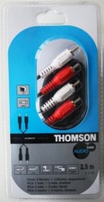 Thomson Hi-Fidelity 2.5m RCA Cable RCA Connector 2x RCA Cable Audio
