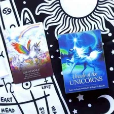 Oracle Of The UNICORNS Tarot No Guidebook, Divination Table Games