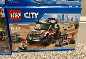 Four LEGO City Catamaran ATV Off Roader SUV Set Lot 60058 60115 60148 60149 NIB