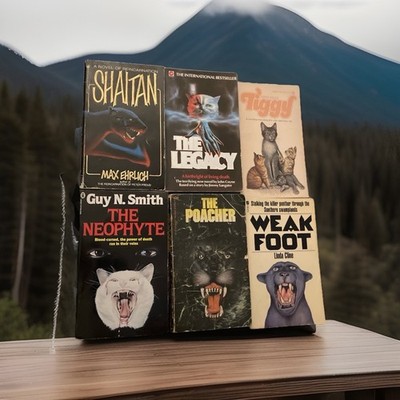 Cats Attack! US/UK Paperbacks From Hell! 80s Vintage Horror Lot! Guy N Smith!