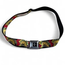 Buckle-Down Adjustable Belt Ford Mustang Buckle Taco Motif Design Seat Belt.