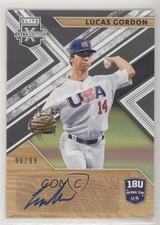 2019 Panini Elite Extra Edition Black 96/99 Lucas Gordon #18U-LG Auto 0c2