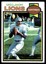 Greg Landry 1979 Topps #487 Detroit Lions NFL READ FREE SHIPPING AutographDen