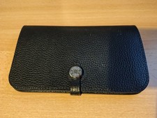 Hermes Dogon Wallet in Black Togo Leather