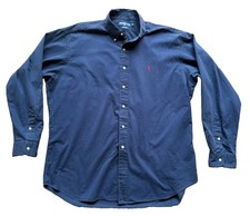 Ralph Lauren Blake OCBD Oxford Shirt Navy Red Pony Logo Men  s XL Cotton Preppy