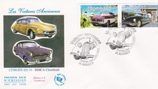 FRANCE 2000 FDC LES VOITURES ANCIENNES YT 3320 ET 3325