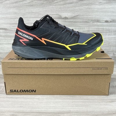 Salomon Thundercross Men's Sz 11 Trail Running Shoe Black Yellow Orange 472954