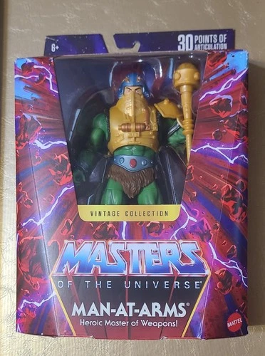 MASTERS OF THE UNIVERSE VINTAGE COLLECTION MAN-AT-ARMS 8 IN FIGURE NIB
