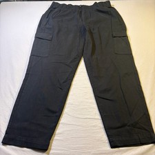 GAP Womens Black Cargo Pants Elastic Waist Relaxed Fit Size XL