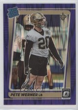 2021 Panini Donruss Optic Rated Rookie Purple Shock Prizm Pete Werner #276 17ht
