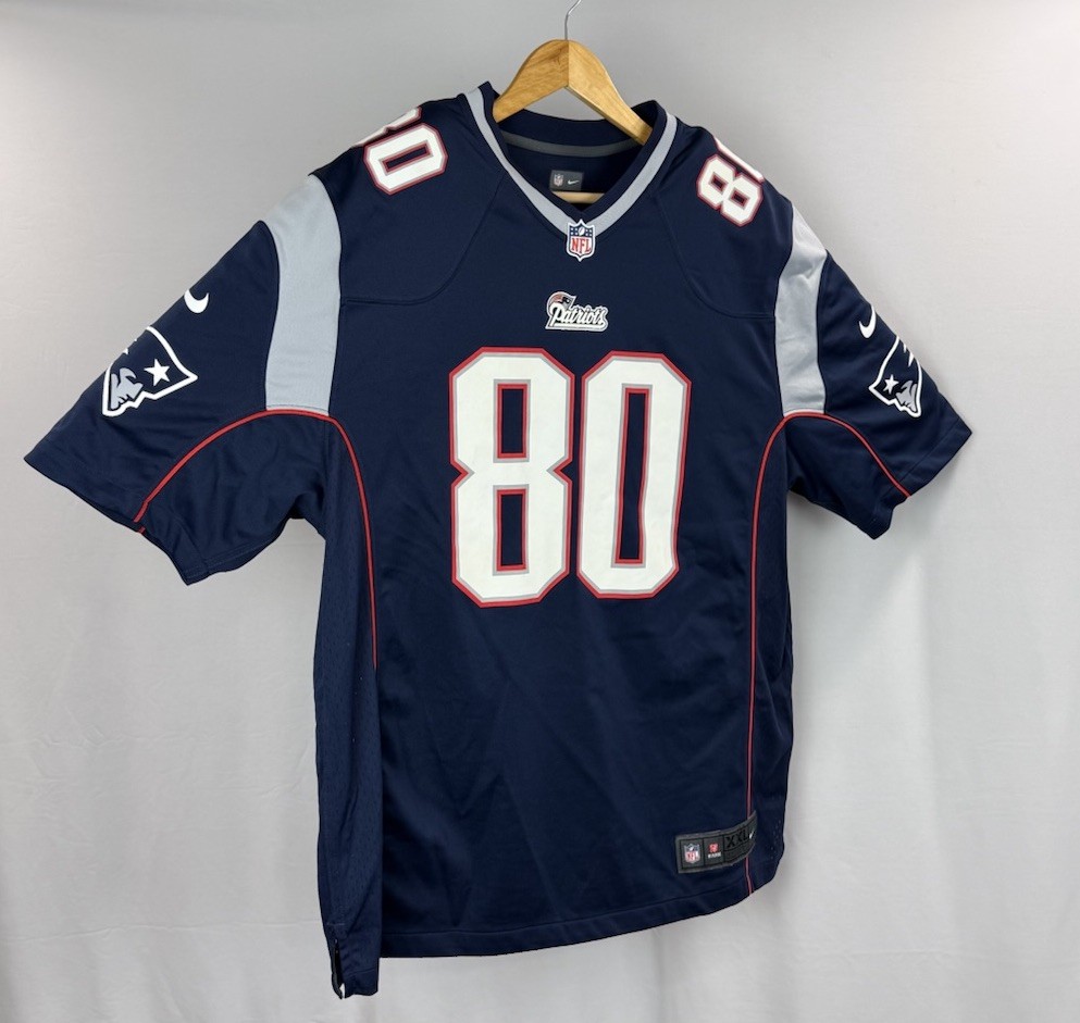 美品 NIKE NFLPATRIOTS 80 AMENDOLA Jersey NIKE ON FIELD NE PATRIOTS #80 DANNY AMENDOLA YOUTH LARGE JERSEY