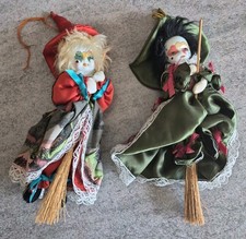 2x Hexenfigur zum Aufhängen Deko  mit Nylonschnur Hexen 