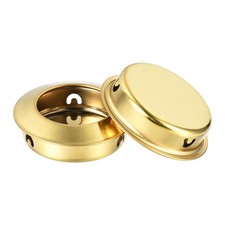 Doigt Affleurant Tirer Poignée 6pcs 25mm/0.98" Trou Dia Plan Tiroir Poignée Doré