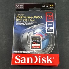 SanDisk Extreme Pro 256GB - SDXC UHS I Memory Card 200MB/s