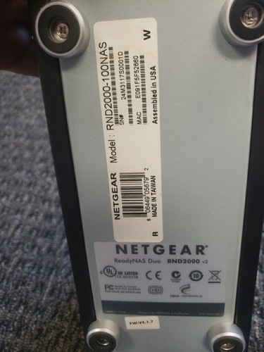 Netgear ReadyNAS Duo RND2000-100NAS With X2 2tb Drives *See No Cord - Picture 4 of 8