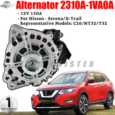 Alternator 2310A-1VA0A Fit Nissan Serena/X-Trail C26/NT32/T32 2310A-1VA0C New US