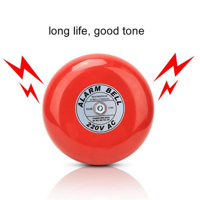 CB-6B Fire Alarm Bell 150mm 95dB Red Building Elevator Alarm Bell 60mA Part