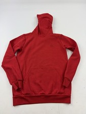 Adidas Hoodie Sweatshirt Youth Large 13-14 Years Red Trefoil Logo Pullover