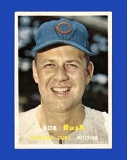 Near-Mint to Mint Bob Rush 1957 Topps Baseball Card/#137 /Chicago Cubs