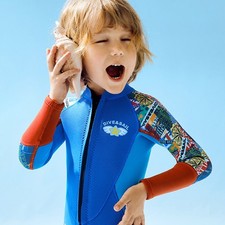 Boys 2.5mm Neoprene Keep Warm Wetsuit UV Protection Swimsuits Kids Long UUHC