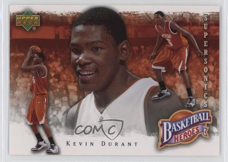 2007-08 Upper Deck Basketball Heroes Kevin Durant #KD-4 Rookie RC 0ls