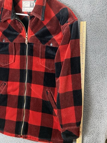 Vintage USA Ralph Lauren RRL 90s Buffalo Plaid Full Zip Jacket Shirt USA Gr. M - Bild 10 von 13