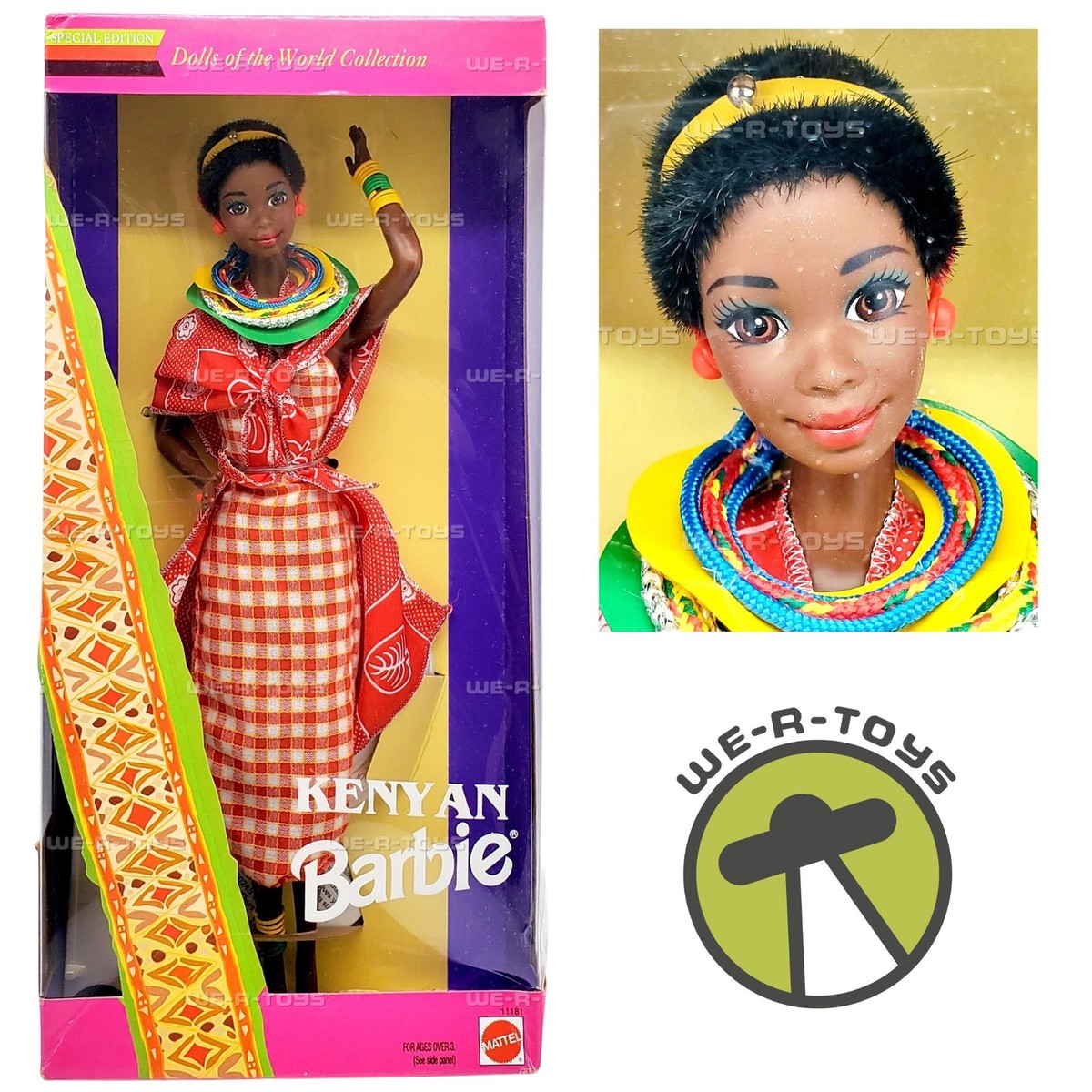 Kenyan Barbie Dolls of the World Collector Series 1993 Mattel