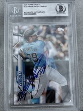 MIAMI MARLINS FRANCISCO CERVELLI 2008 TOPPS AUTOGRAPH SIGNED CARD BECKETT CERT