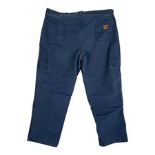 Carhartt 383-20 Dungaree Work Pants Dark Blue Size 42x30 READ