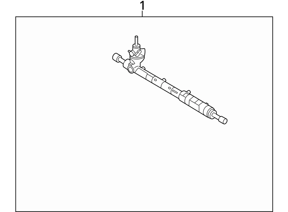 Steering Gear/Rack Power Rack And Pinion Fits 06-09 FUSION 834933 Foto 3 de 4