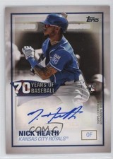 2021 Topps 70 Years of Baseball Auto Series 2 Nick Heath #70YA-NH Auto 01w1