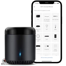 Compact RM Mini 3 WiFi Smart Hub - Voice-Controlled Universal Remote for Home