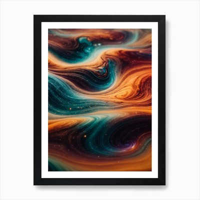 Abstract Swirls 1 Art Print Framed Wall Art Poster Canvas Print Picture