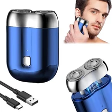 New Model Mini Dual-Head Electric Shaver, Upgrade Pocket Shaver, Washable Double