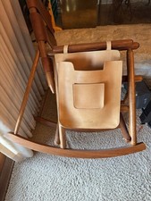 Rare & Vintage King Ranch Chair Side Leather Holder Organizer w/ Pocket