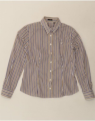 BROOKSFIELD Damen Shirt IT 46 Large bunt gestreift Baumwolle CW01