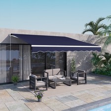 Outsunny 12 x 10 Electric Retractable Awning ...