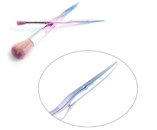 PACK DE 7 PINCELES DE MAQUILLAJE IRIDISCENTES LA SANTE - ARCO IRIS Foto 4 de 4