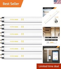 Long-Lasting 15W T8 Fluorescent Replacement Bulb - 18 Inch Warm White 6 Count