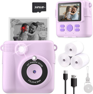 ESOXOFFORE Caméra Imprimante instantanée pour enfants, Cadeaux d'anniversaire de Noël pour les filles garçon