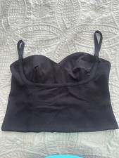 Princess Polly Sz 8 Cropped Corset Cami/ Tank Back Zipper  Clasp Closure