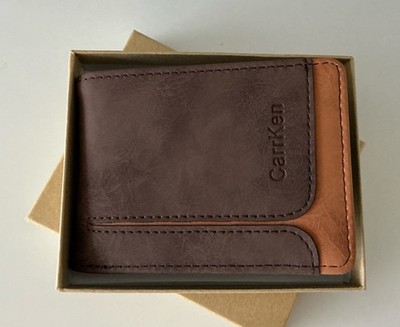 CARRKEN Retro PU Leather Men's Casual Multi-Functional Wallet NEW!!