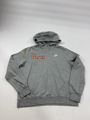Nike Hoodie Sweatshirt Mens Large Gray HTC Training Team Logo Fleece Pullover