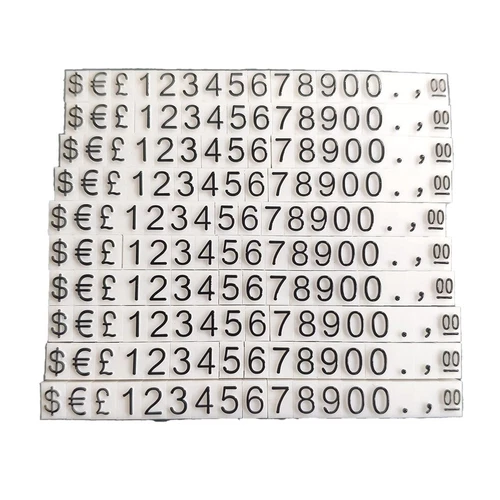 1X(Preisschilder, PreisanzeigewüRfel, Verstellbare ZahlenthekenstäNder, Eti7660