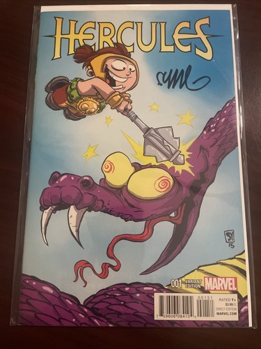 Hercules #1 Signed Skottie Young W/ COA