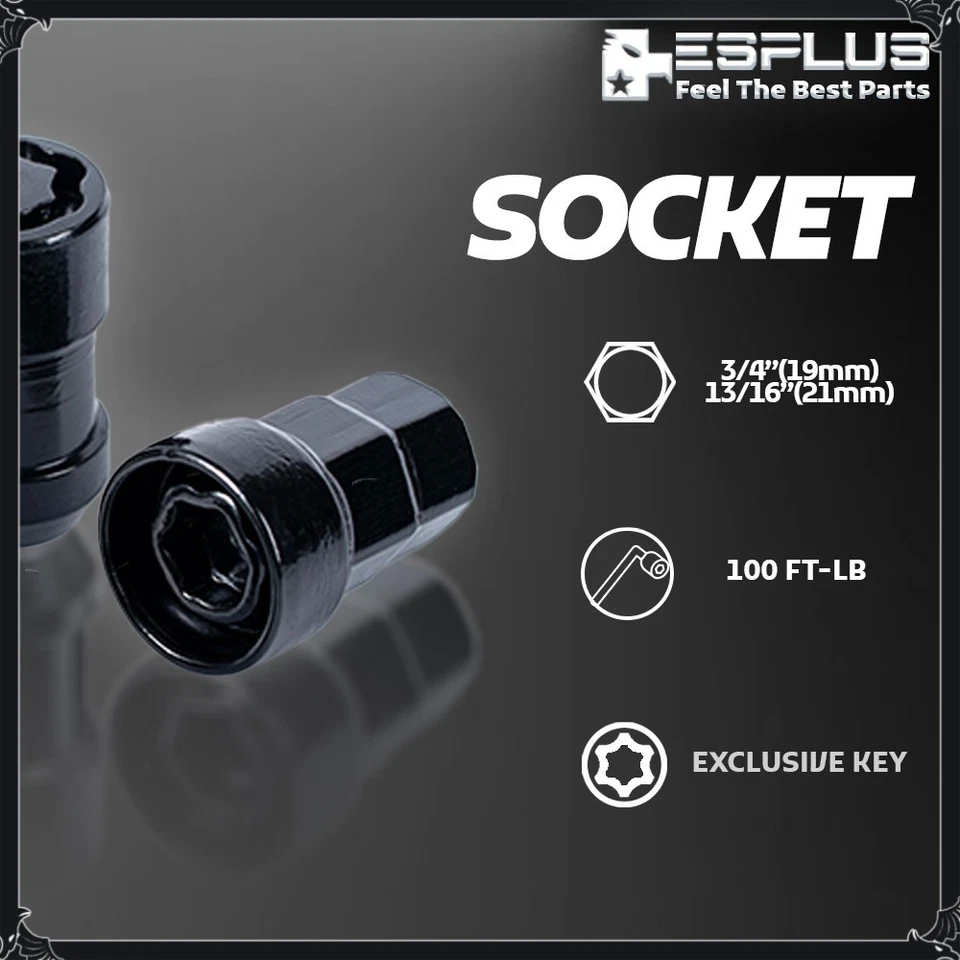 20 Cadillac Universal 1/2-20 bloqueo de rueda negro apto para DeVille/Eldorado/FleetWood Foto 4 de 4